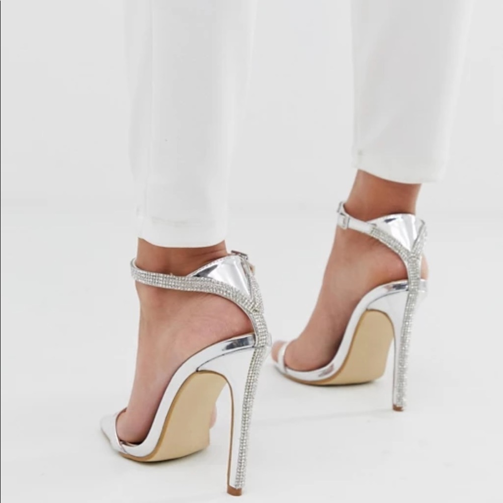 Be Mine Bridal Lylie Metallic Diamanté Shoes